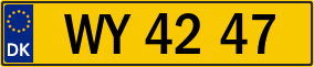 Trailer License Plate
